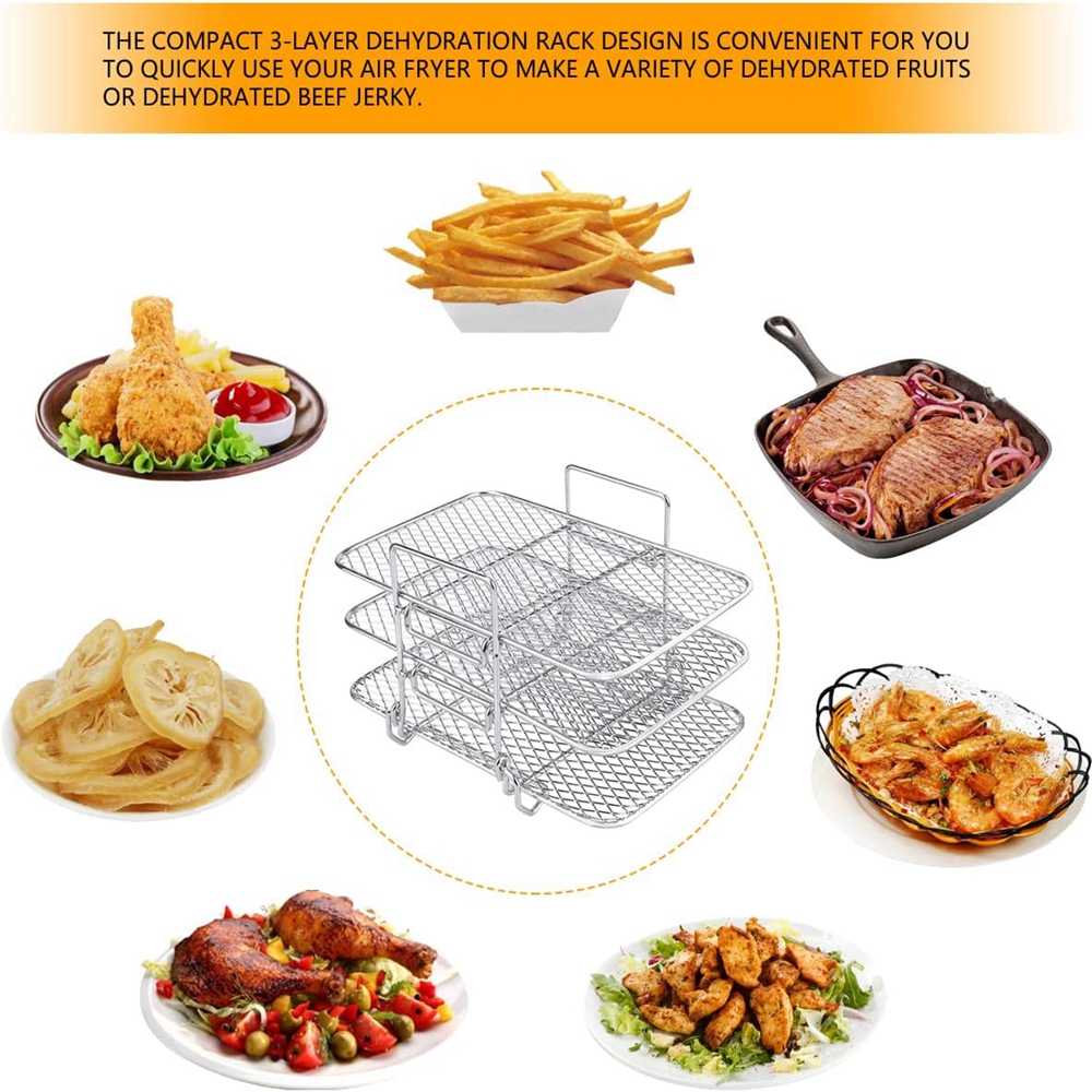 Air Fryer Rack for Ninja Multi-Layer Double Basket Air Fryer Accessories
