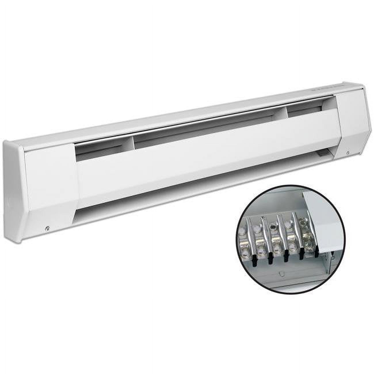 4 ft. 120V K Baseboard Heater - 1000W White