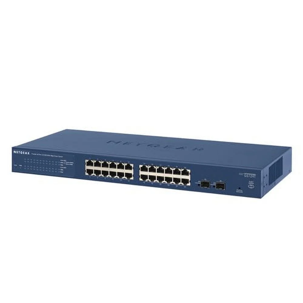 NetGear GS724T-400NAS 24-port Gigabit Ethernet Smart Managed Pro Switch 24-port Smart Managed Pro Switch