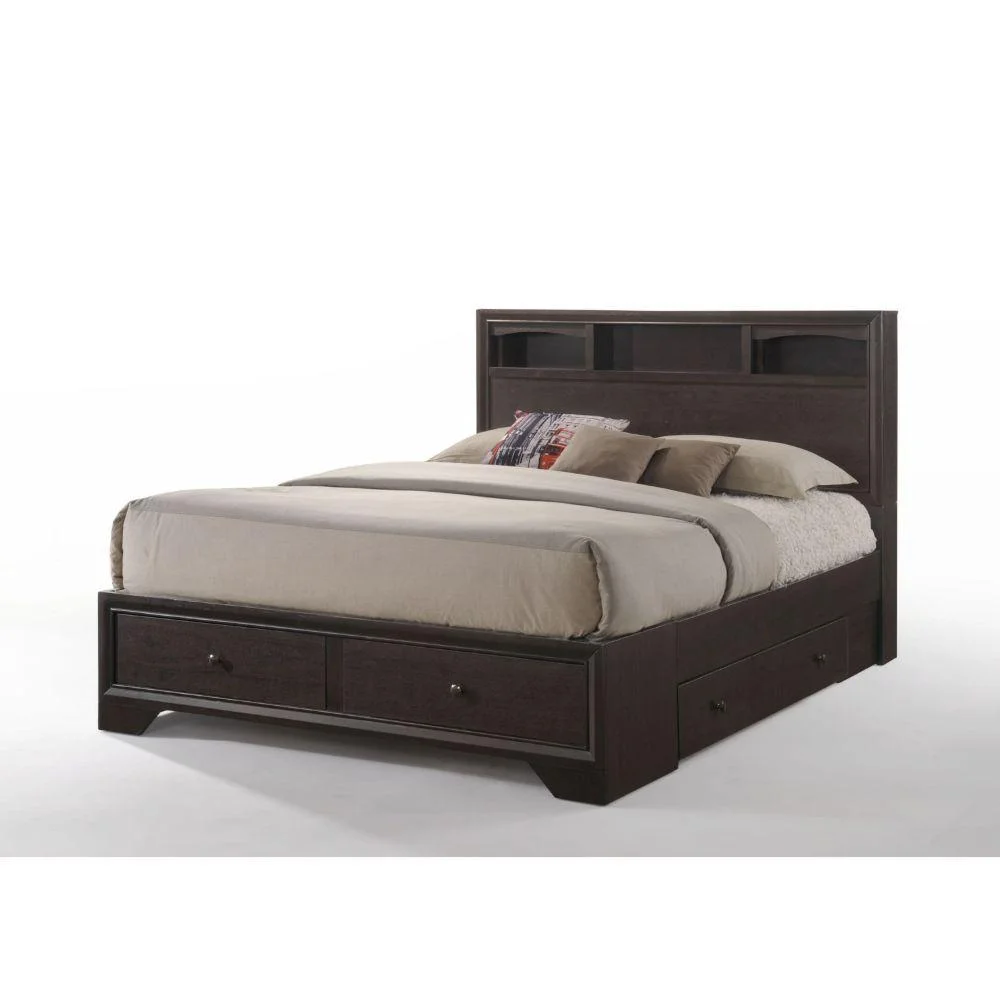 Modern Espresso Queen 3pcs Bedroom Set by Acme Madison II 19560Q-3pcs