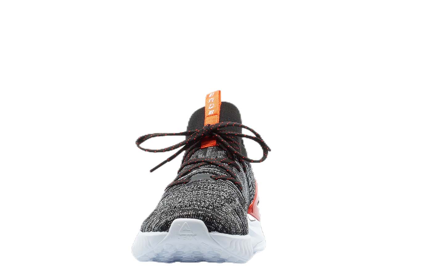 [E92577] Mens Peak Taichi 1.0 Plus Black Melange Grey Running Shoes - 7