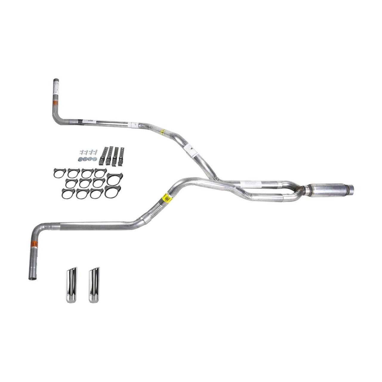 F150 05-06 dual exhaust 2.5 pipe Glass Pack muffler RW Tip Side Exit