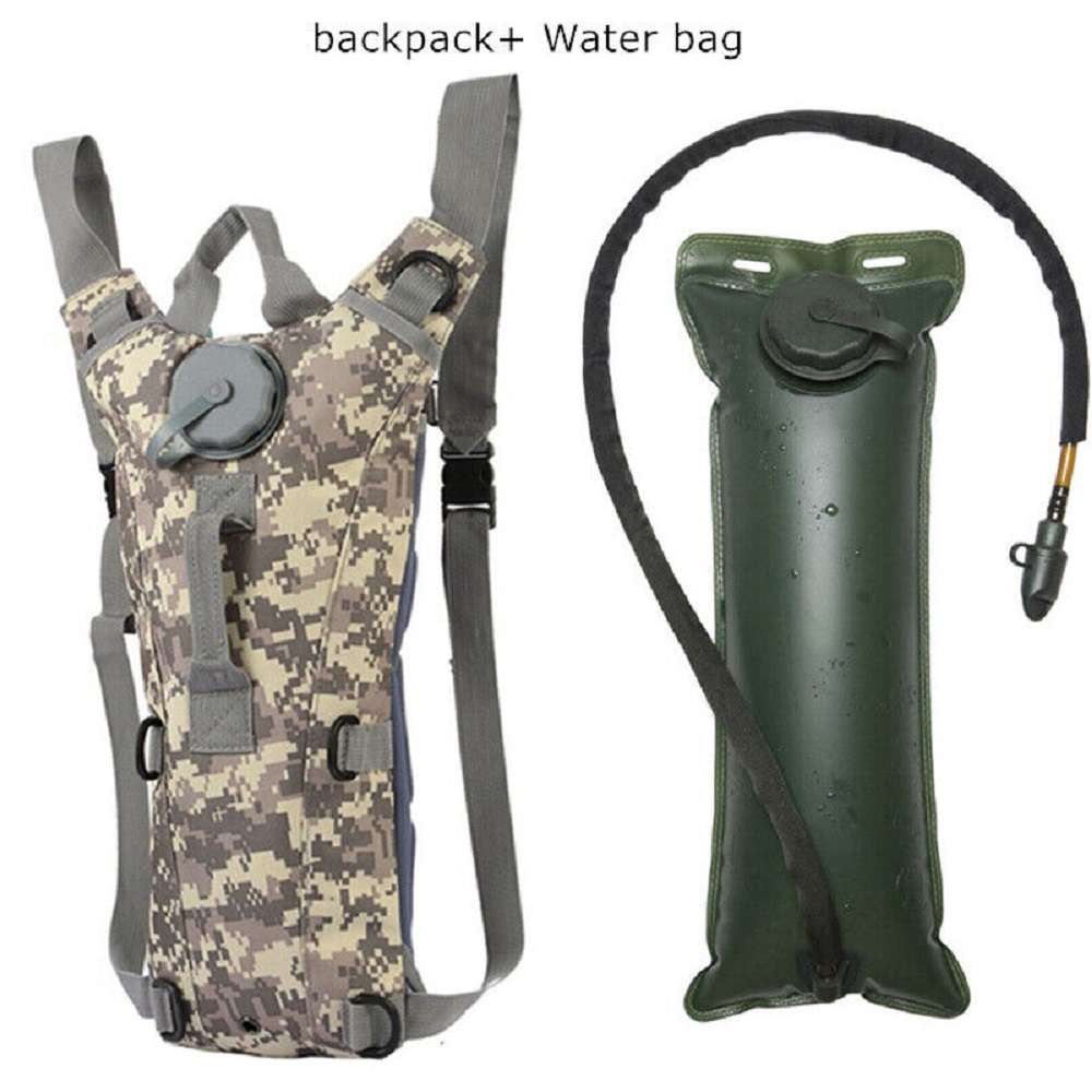 Water Bladder Hydration 3L Water Storage Bag with Acu Color Backpack for Outdoor Cycling Hiking Camping