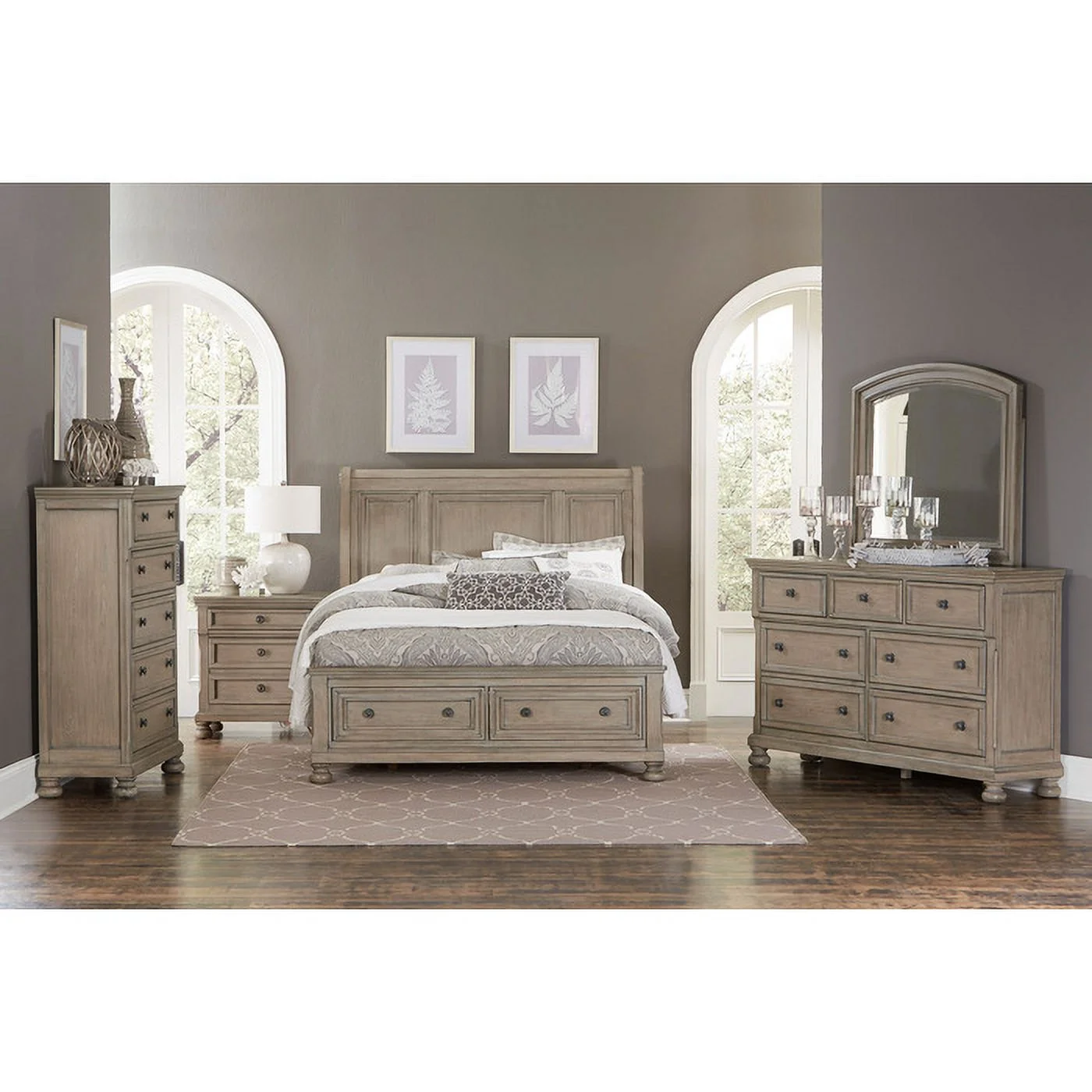 Home Elegance 2259GY-9 54 x 18 x 39 in. Bethel Chest - Gray