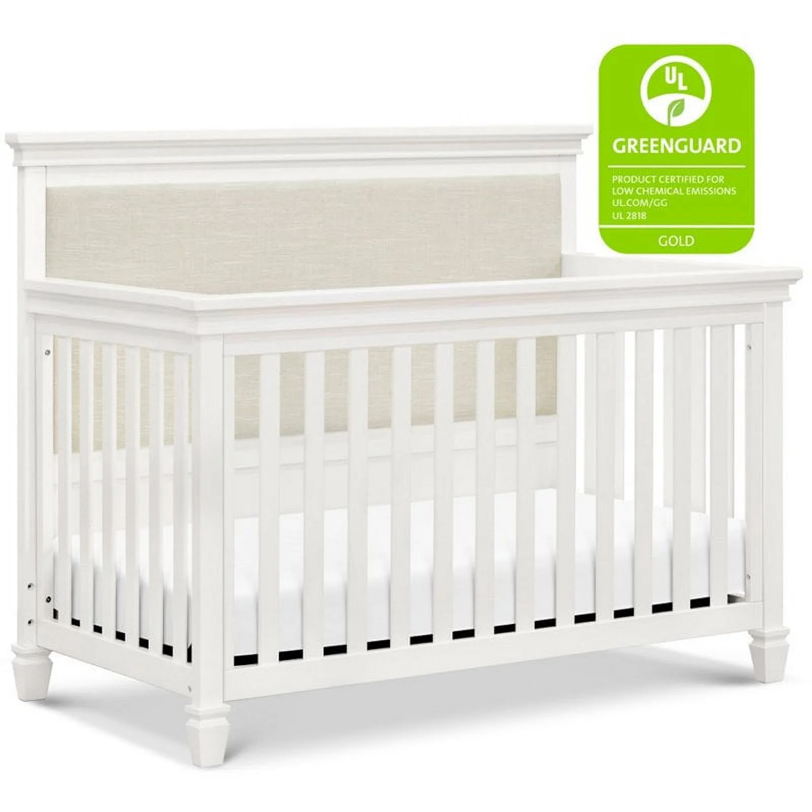 Namesake Classic Darlington 4-in-1 Convertible Crib in Warm White