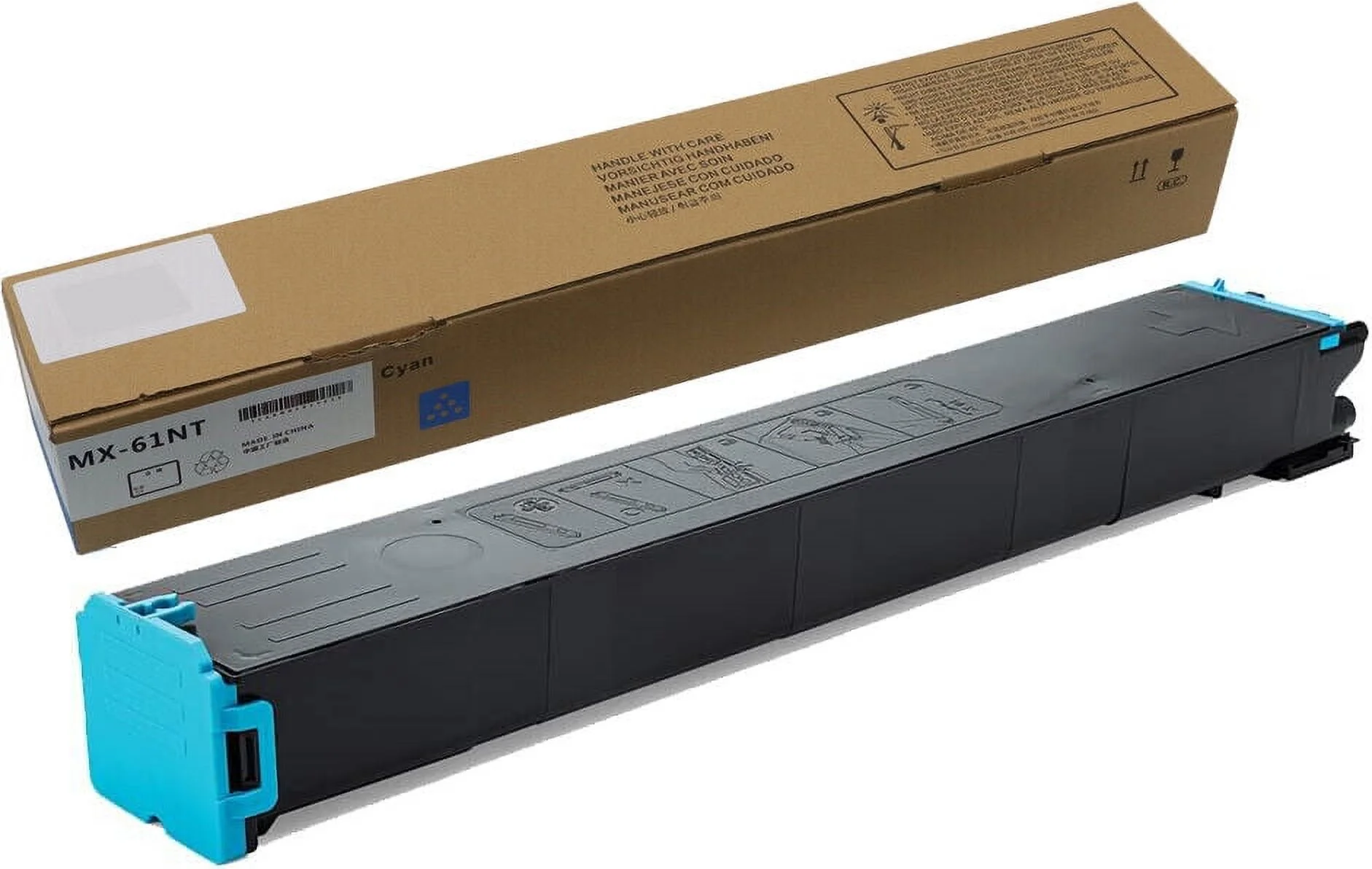 Toner Cartridge with Chip High Yield Compatible Replacement for Sharp MX-61NT MX-61NTBA MX-61NTCA MX-61NTMA MX-61NTYA for MX-2651 MX-3051 MX-3071 MX-3551 MX-3571 MX-4051 MX-4071 Printer