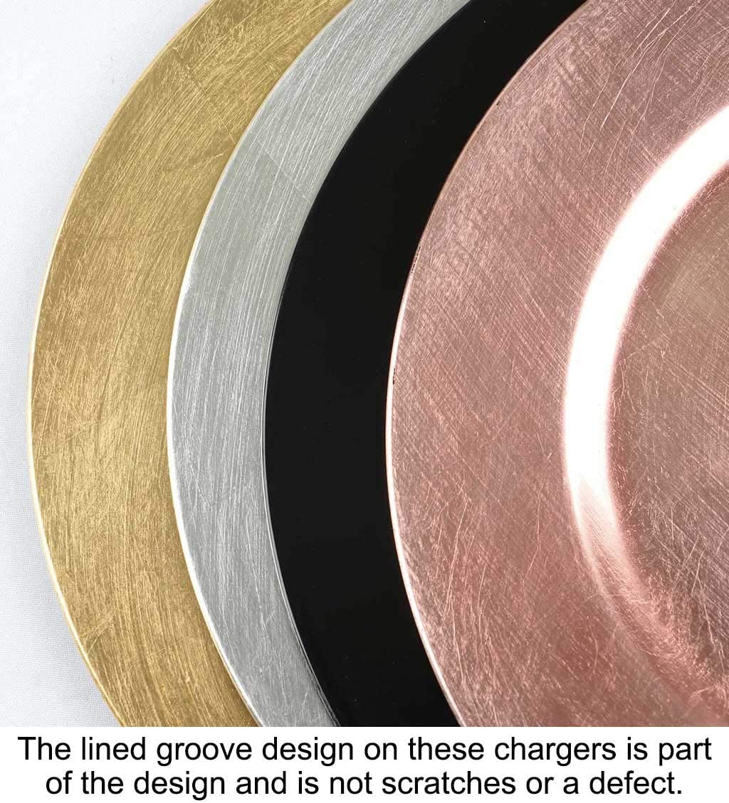 U-SHARE  Round Charger Plates Dinner Chargers - 13-inch Wedding Charger Plates