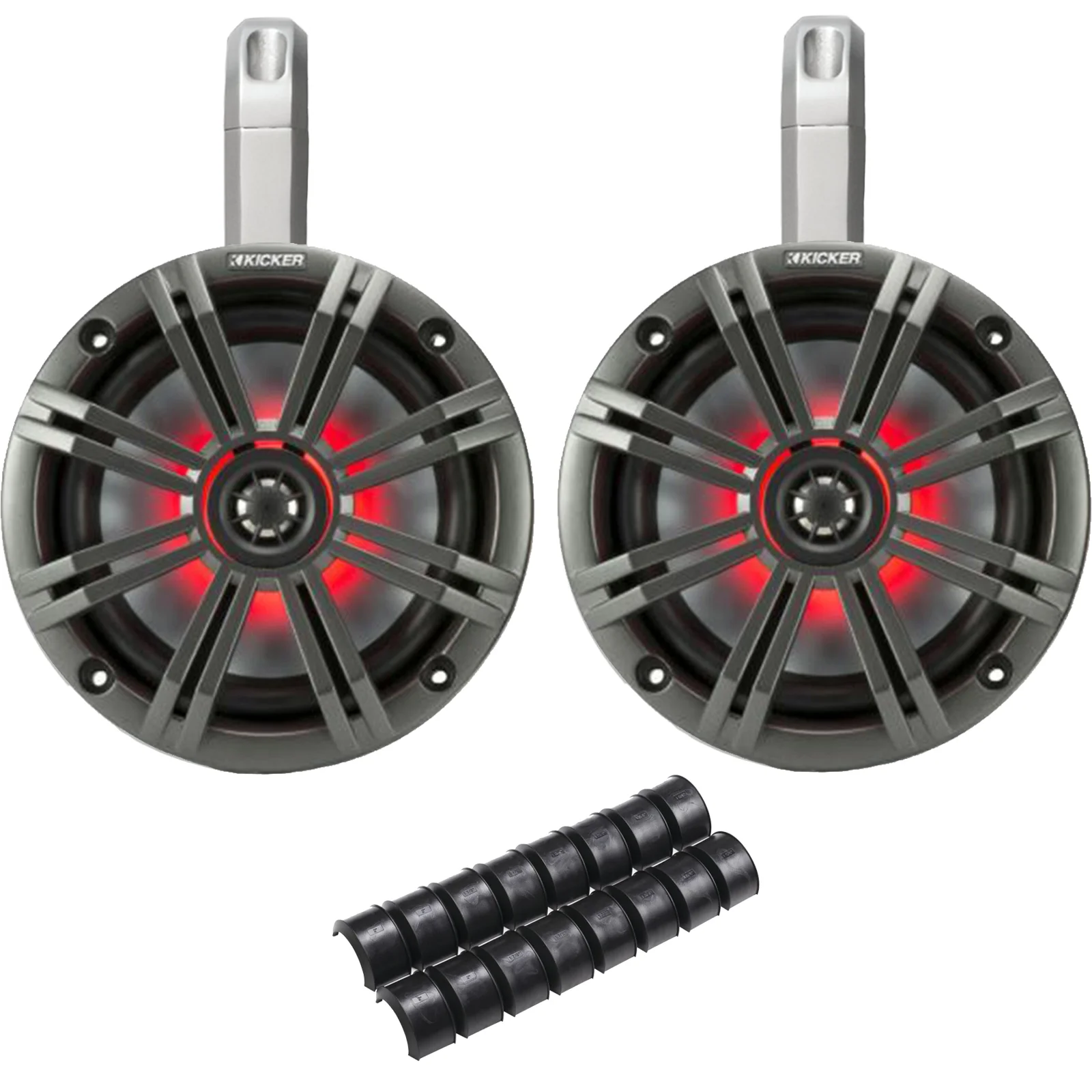 Kicker PowerSports White Weatherproof Tower Enclosures 6.5