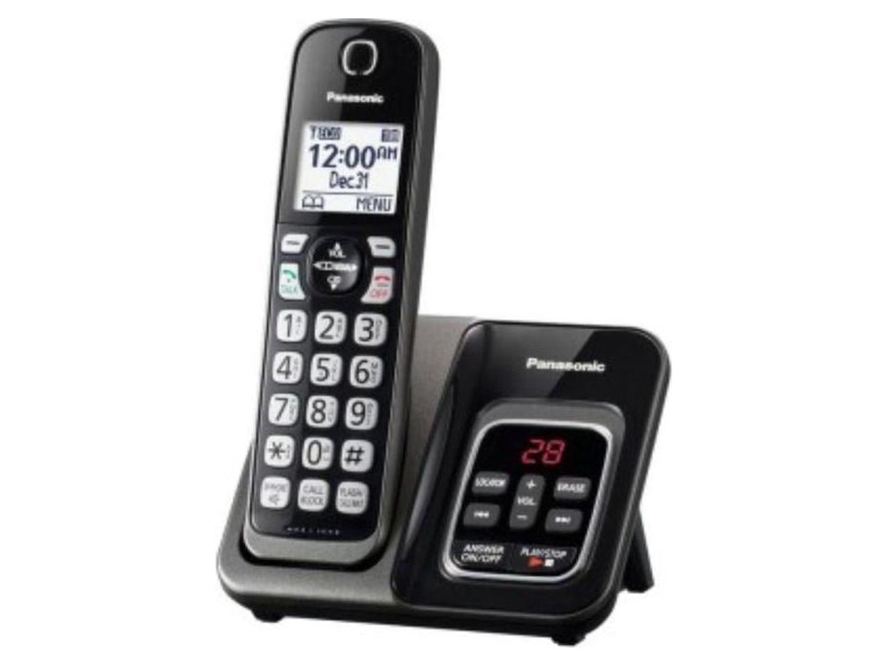 Panasonic Expandable Cordless Phone with Call Block and Answering Machine