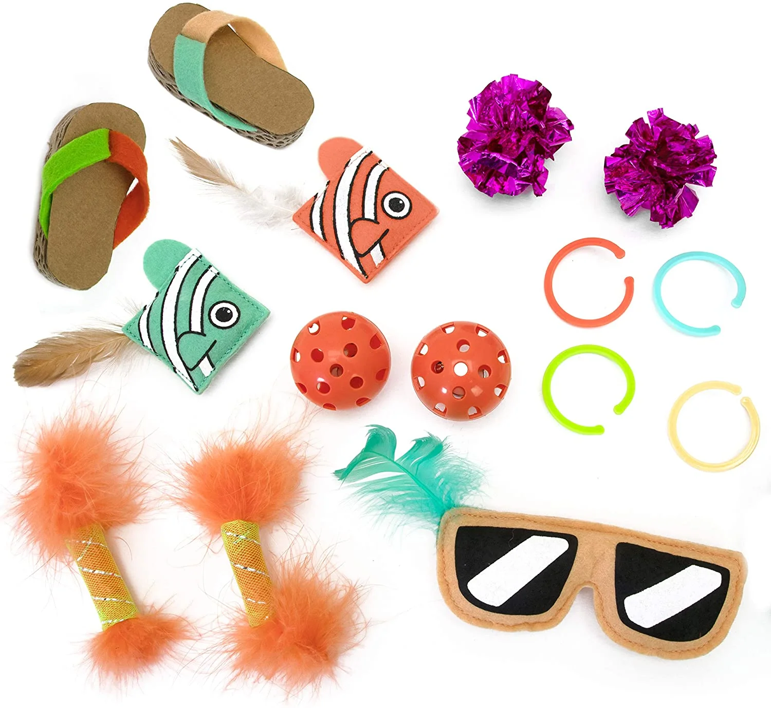 Kitty City Swat Track Cat Toy, 3 Toys in 1 Cat Toy, Deluxe and Basic Cat Toy Box, Ball Track