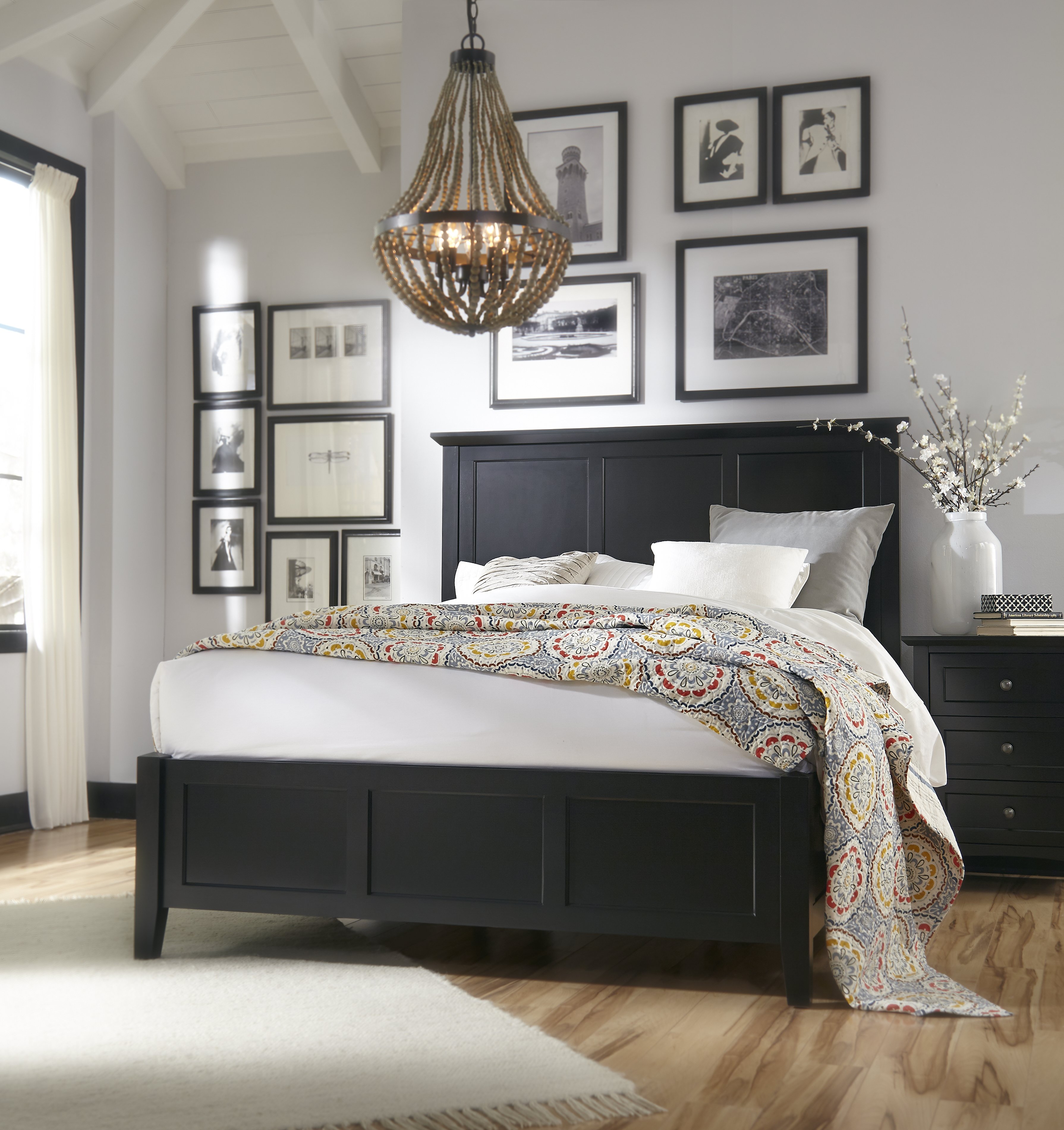Pantego Shaker Cal King Bed in Black Mahogany