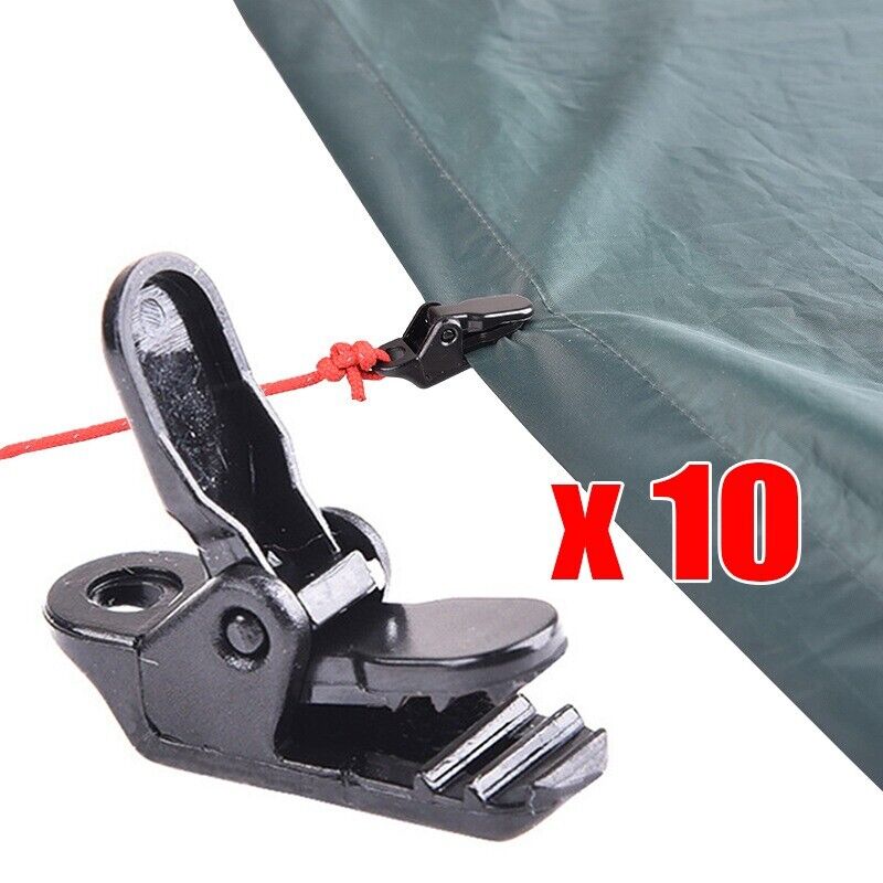 Awning Tent Canopy Clamps Camping Survival Emergency Tighten Tool Tarpaulin