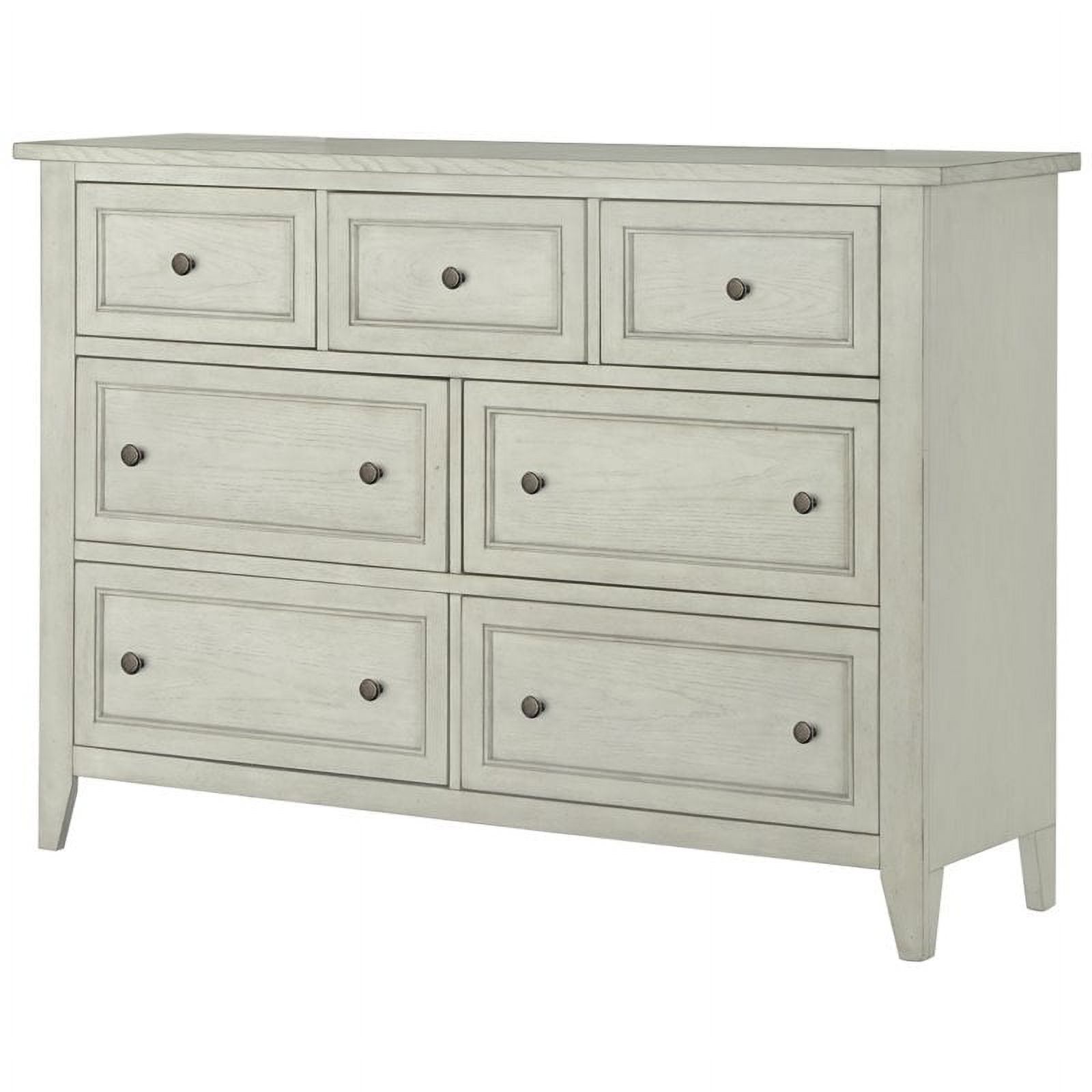 Beaumont Lane 7 Drawer Dresser in Weathered White