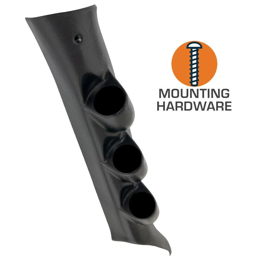 Teledu Black Triple Gauge 52mm Pillar for 14-19 Chevy Silverado Duramax