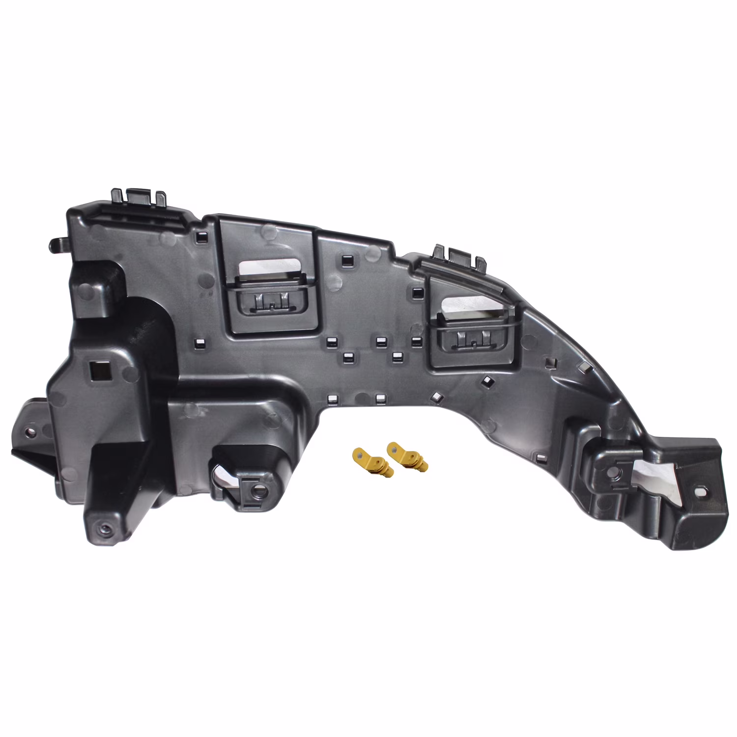 REAR PASSENGER SIDE EXHAUST BRACKET; SEDAN; MADE OF PLASTIC