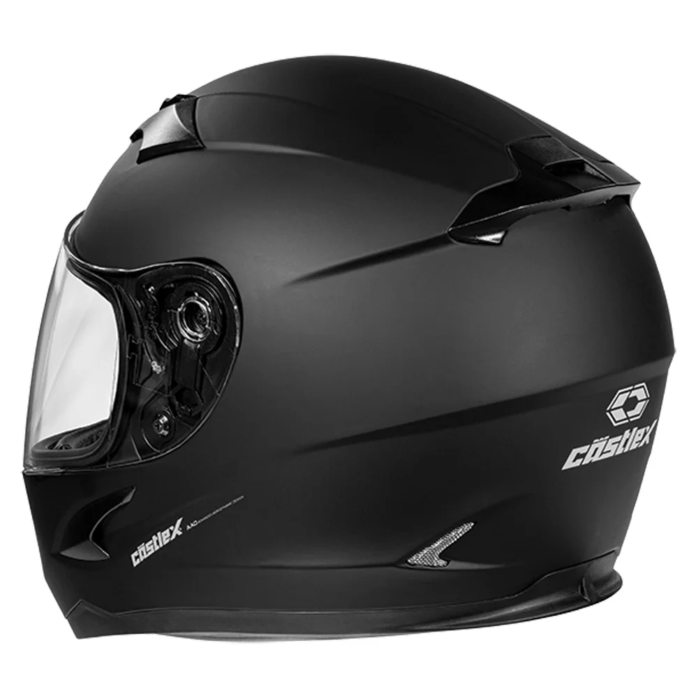 Castle X, 35-9086, Youth Full Face Helmet - Single Lens - DOT Approved - CX360 - Solid Matte Black - Large