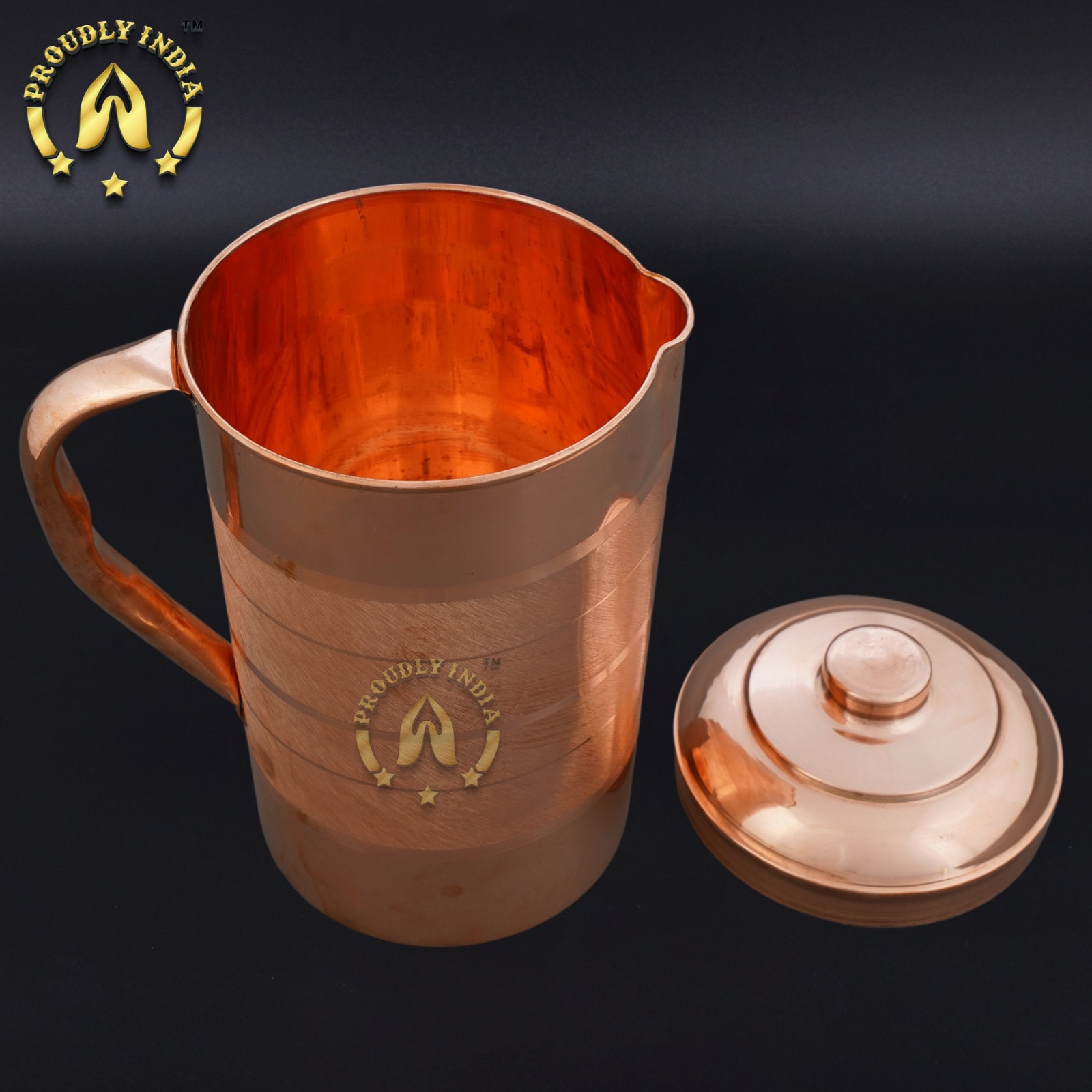 Proudlyindia Copper Jug, Copper Water Pitcher, Antique Copper Jug, Pure Copper Jug, Tamba Jug Online