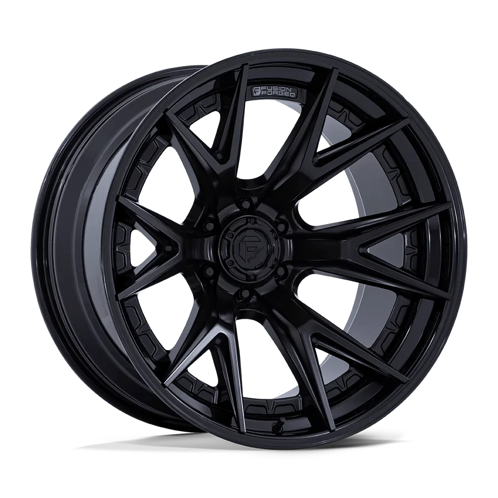 20x9 Fuel FC402 Catalyst Matte Black W/ Gloss Black Lip FORGED Wheel 6x135 (1mm)