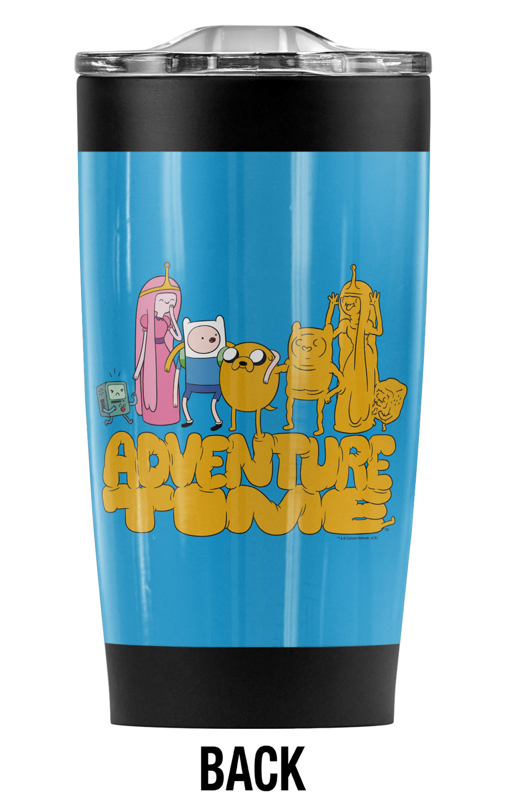 Adventure Time/Jake'S Friends Stainless Steel Tumbler 20 oz Coffee Travel Mug/Cup, Vacuum Insulated & Double Wall with Leakproof Sliding Lid | Great for Hot Drinks and Cold Beverages