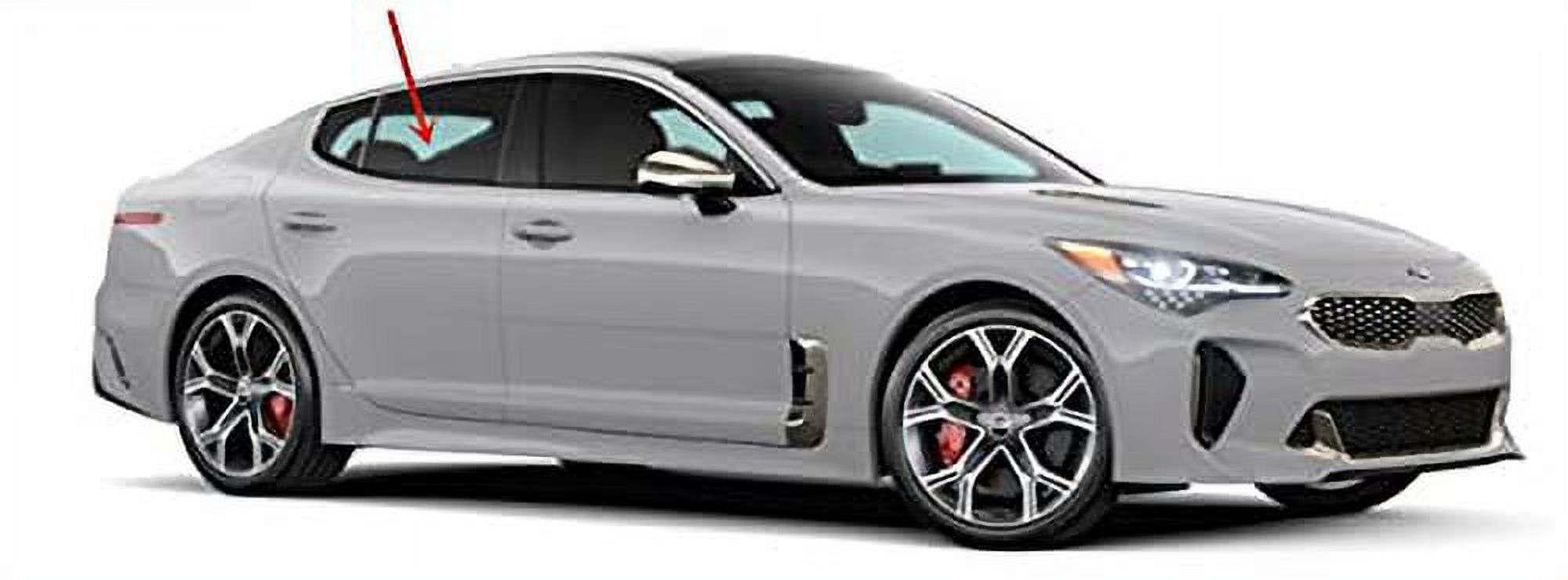 OEM Passenger Right Side Rear Door Window Door Glass Compatible with Kia Stinger 2018-2022 Models