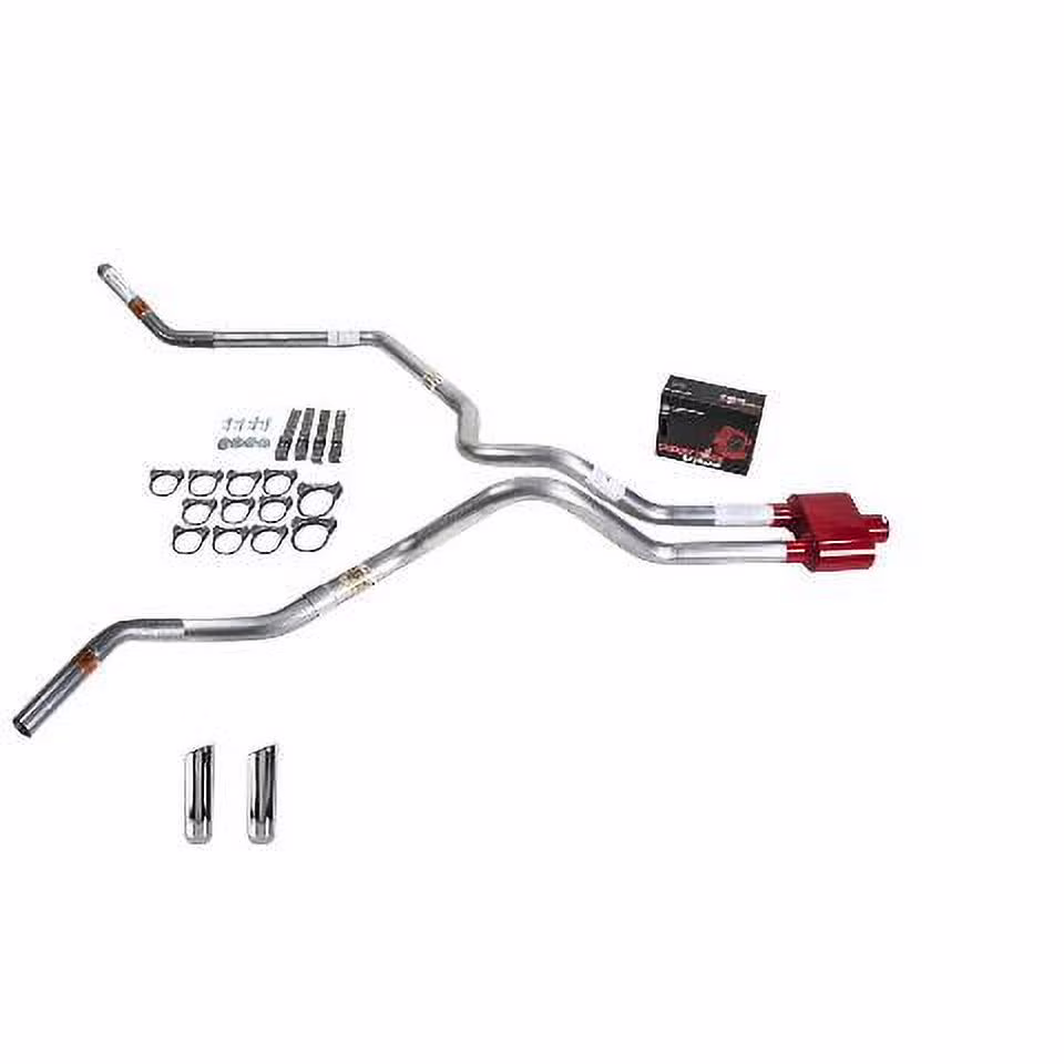 F150 98-04 dual exhaust 2.5 MA pipe Cherry Bomb Extreme RW Tip Corner exit