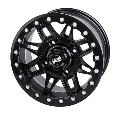 4/137 Tusk Wasatch Beadlock Wheel 15x7 5.0 + 2.0 Matte Black for Can-Am Outlander Max 800 H.O. 2007-2008