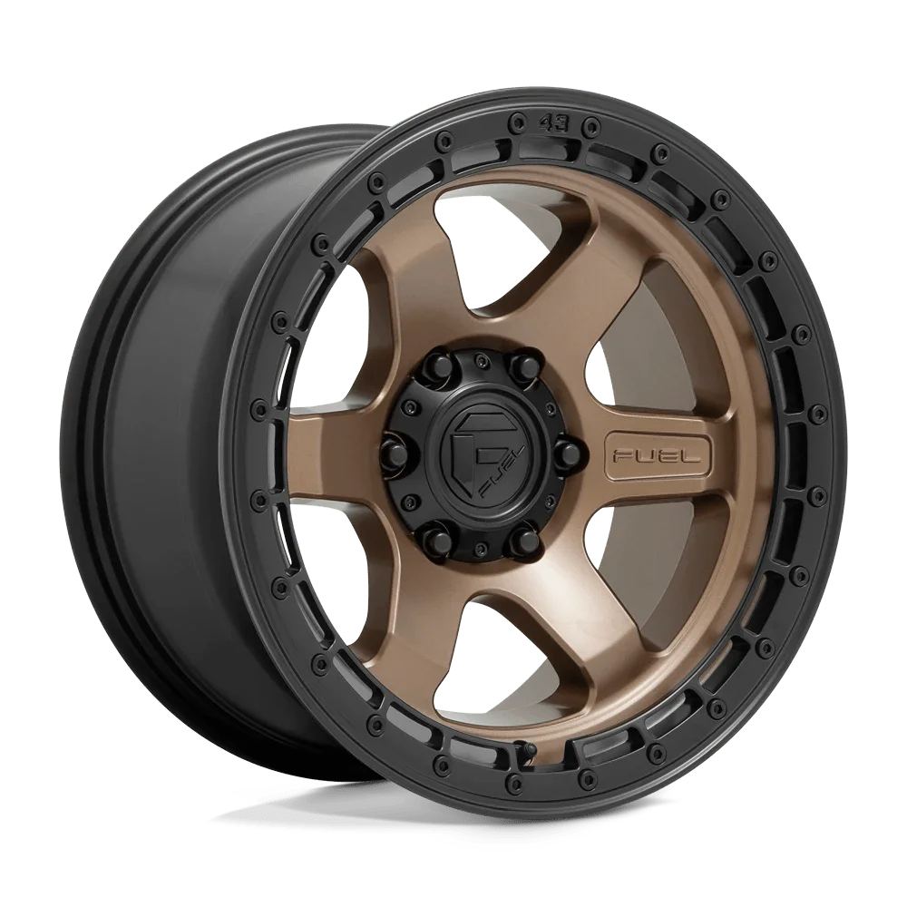 Fuel D751 Block 18X9 6X114.3 1Et 87.1Cb Matte Bronze With Black Ring Wheel