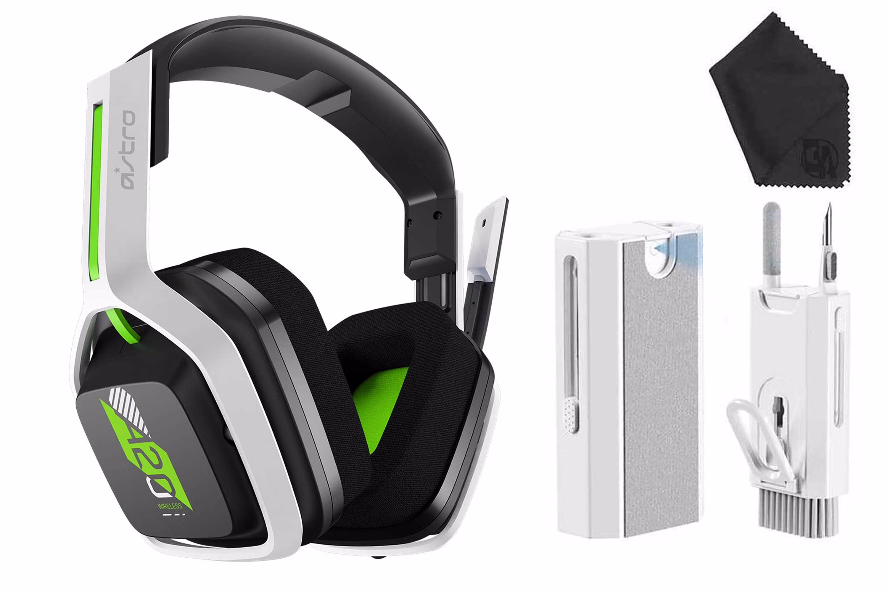 ASTRO Gaming A20 Wireless Headset Gen 2 for Xbox Series X | S, Xbox One, PC & Mac Like New White /Green
