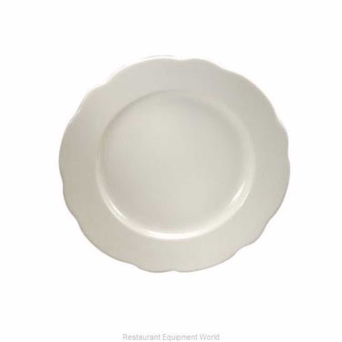 9 in. Manhattan Black Plate  White