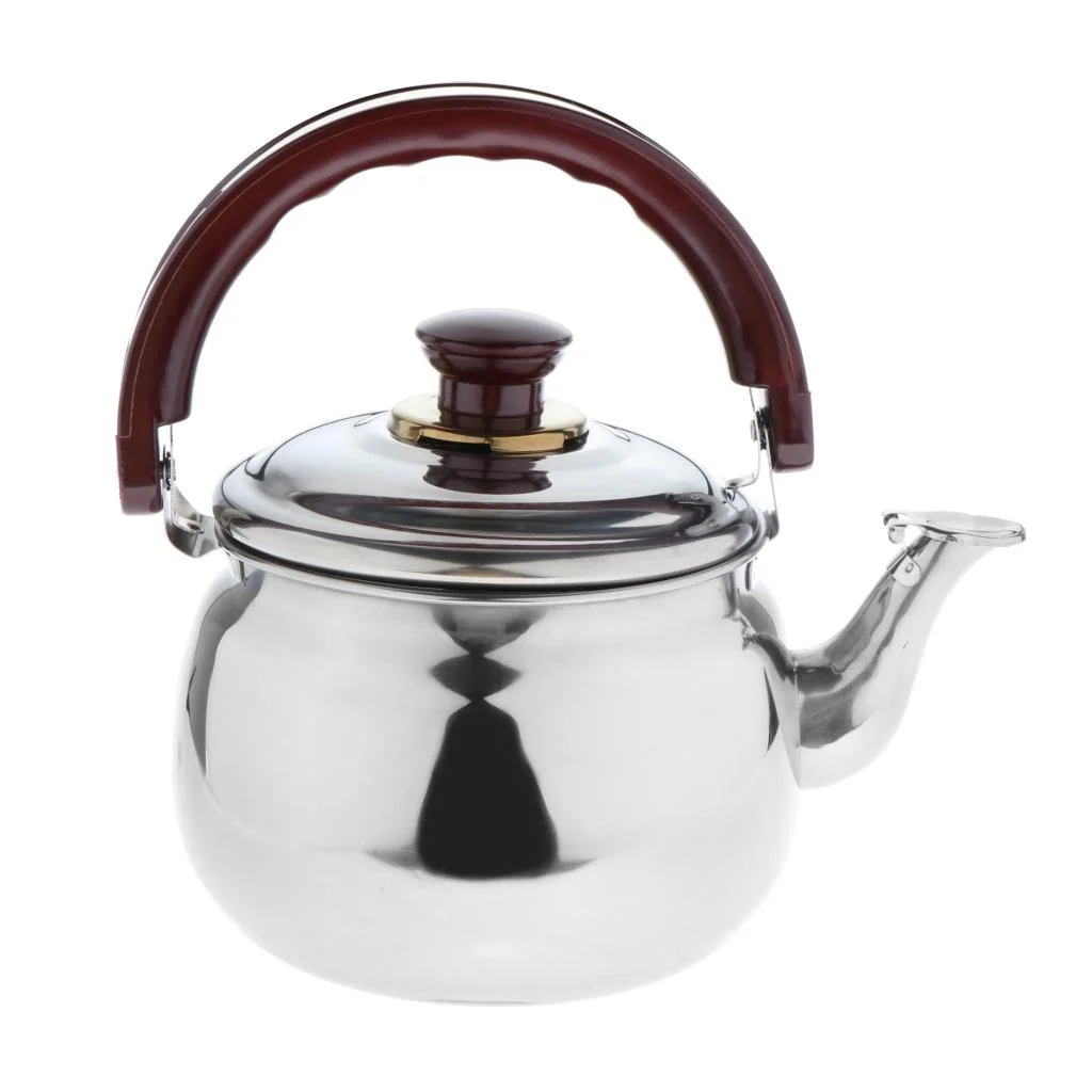 0.6L Stainless Steel Whistling Kettle Teapot Electric Gas Hobs Camping