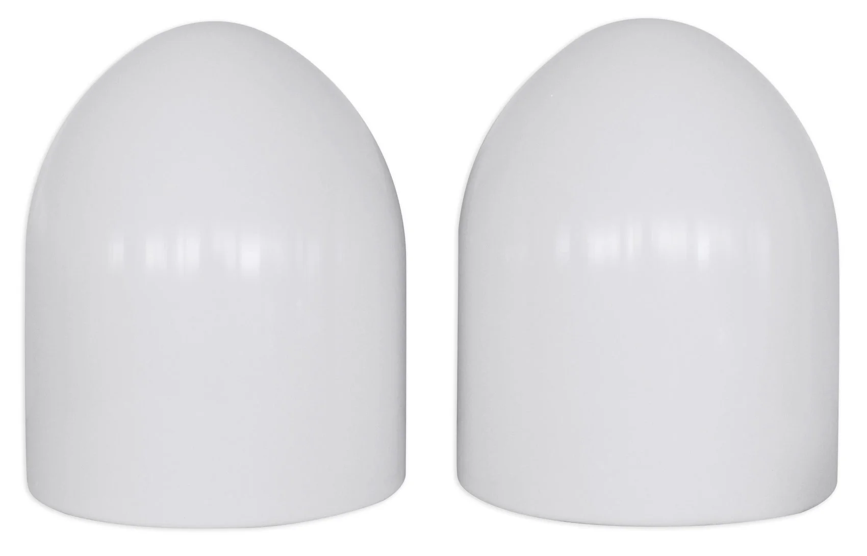 Pair Rockville MAC90W 8” White Aluminum Wakeboard Tower Speaker Pods+ Covers