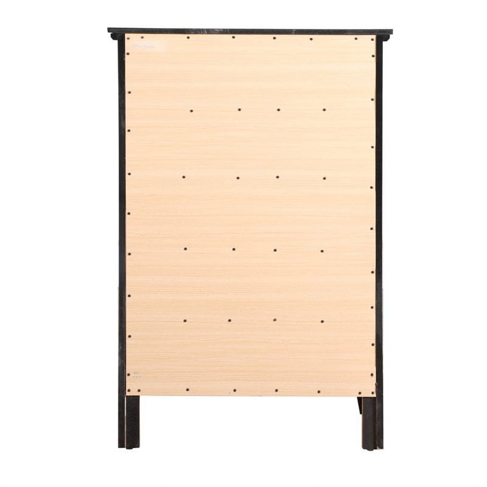 Home Square 3-Piece Set with Full Bed 5-Drawer Chest and 3-Drawer Nightstand