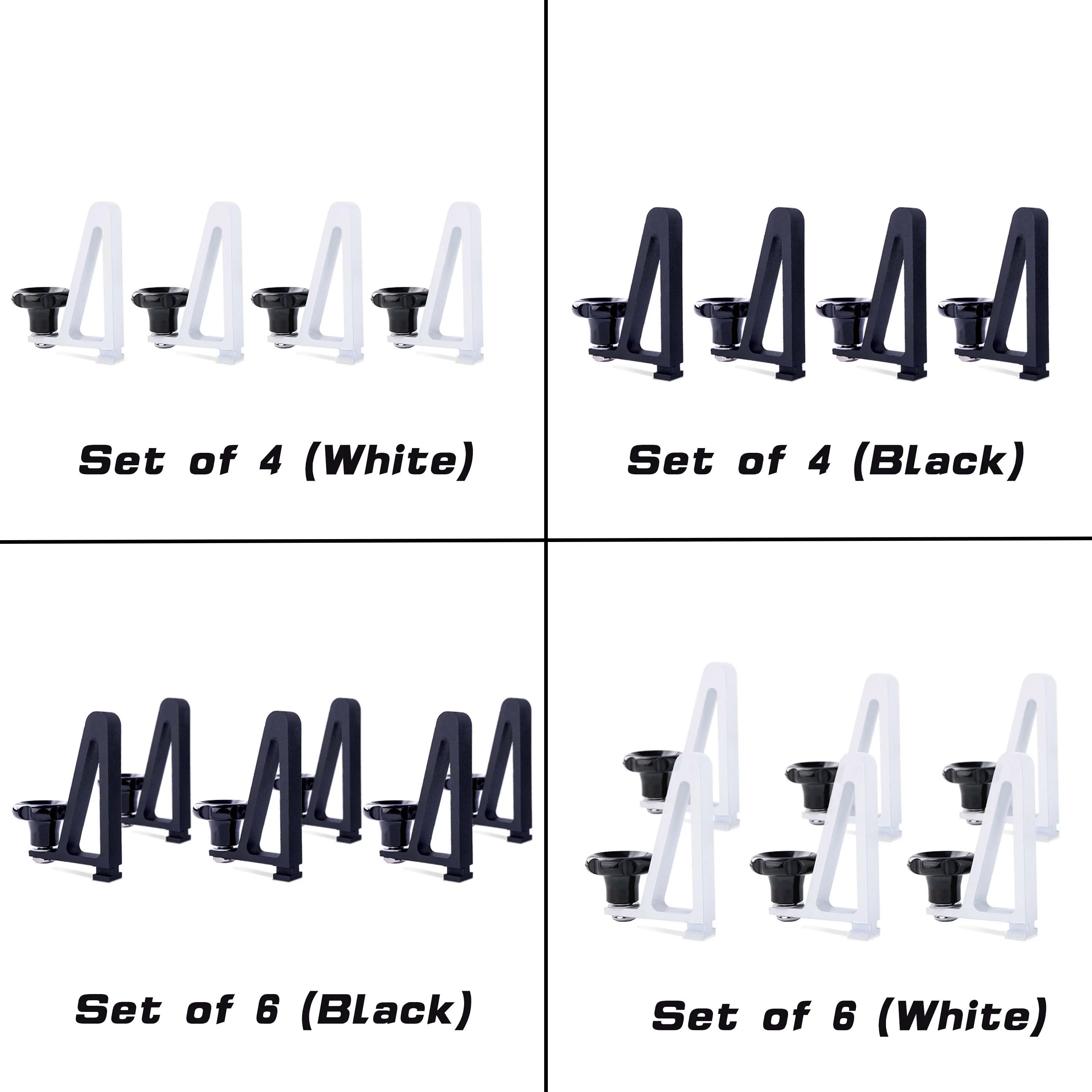 AA-Racks Van Roof Ladder Rack and Truck Ladder Rack Ladder Stopper (Set of 4) - White (P-LH(4)-01-WHT)