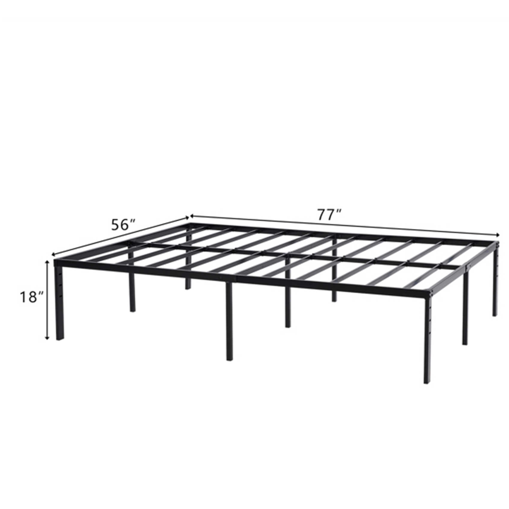 Dinling 195.5*142.2*45.7cm Bed Height 18