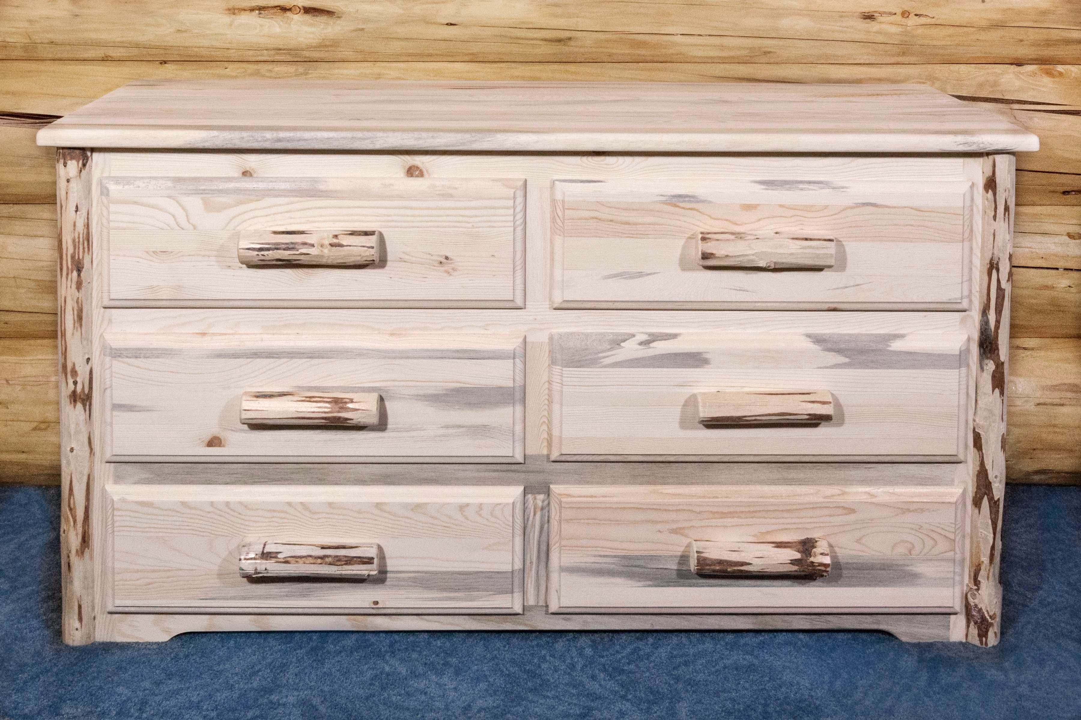 Montana Collection 6 Drawer Dresser, Ready to Finish