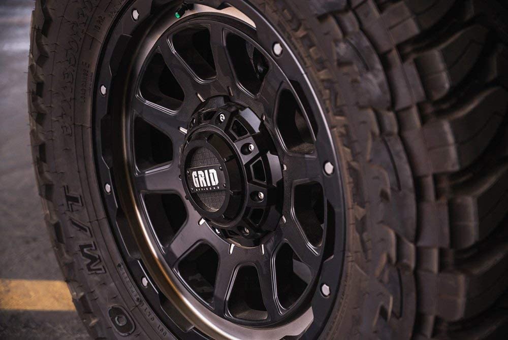 Grid OffRoad GD12 Custom Wheel for 18x9 inch Matte Black with Double Dark Tint Rim 108mm Hub Bore