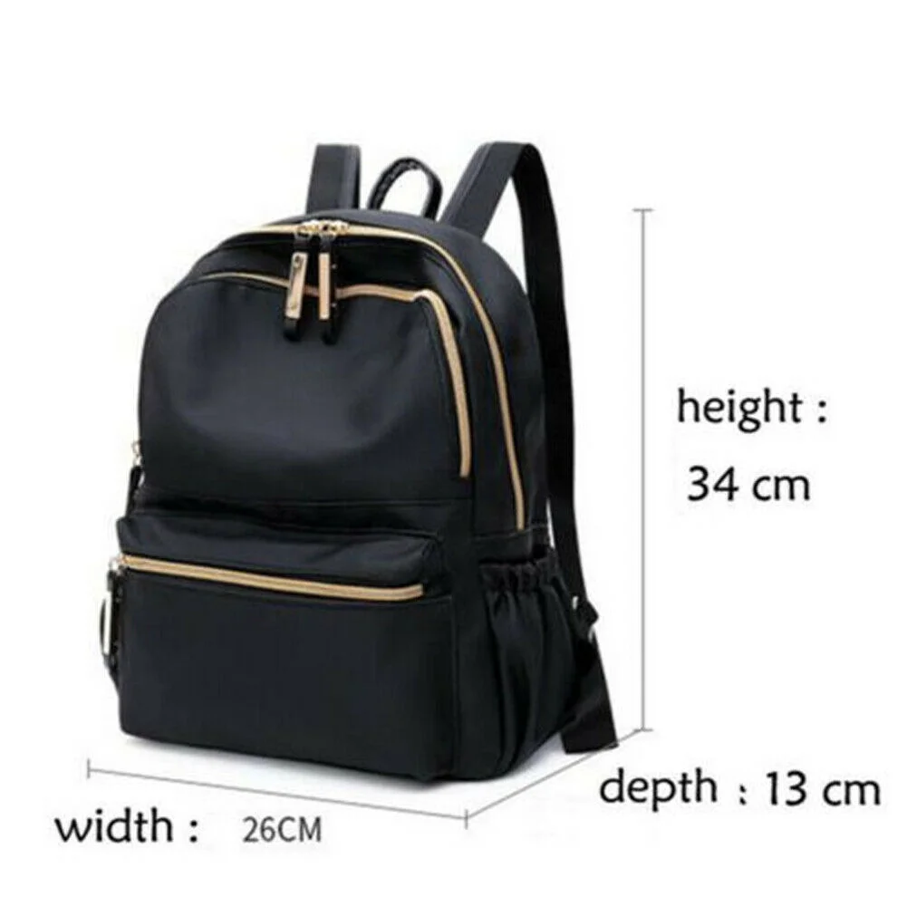 SUNSIOM Fashion Women Black Small Backpack Travel Oxford Cloth Handbag Shoulder Bag