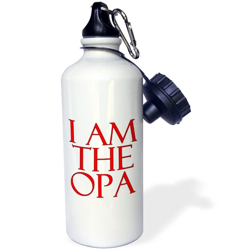 3dRose I am the opa. Red., Sports Water Bottle, 21oz
