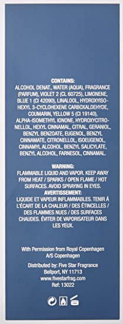 Royal Copenhagen Eau De Cologne Spray for Men 3.30 oz