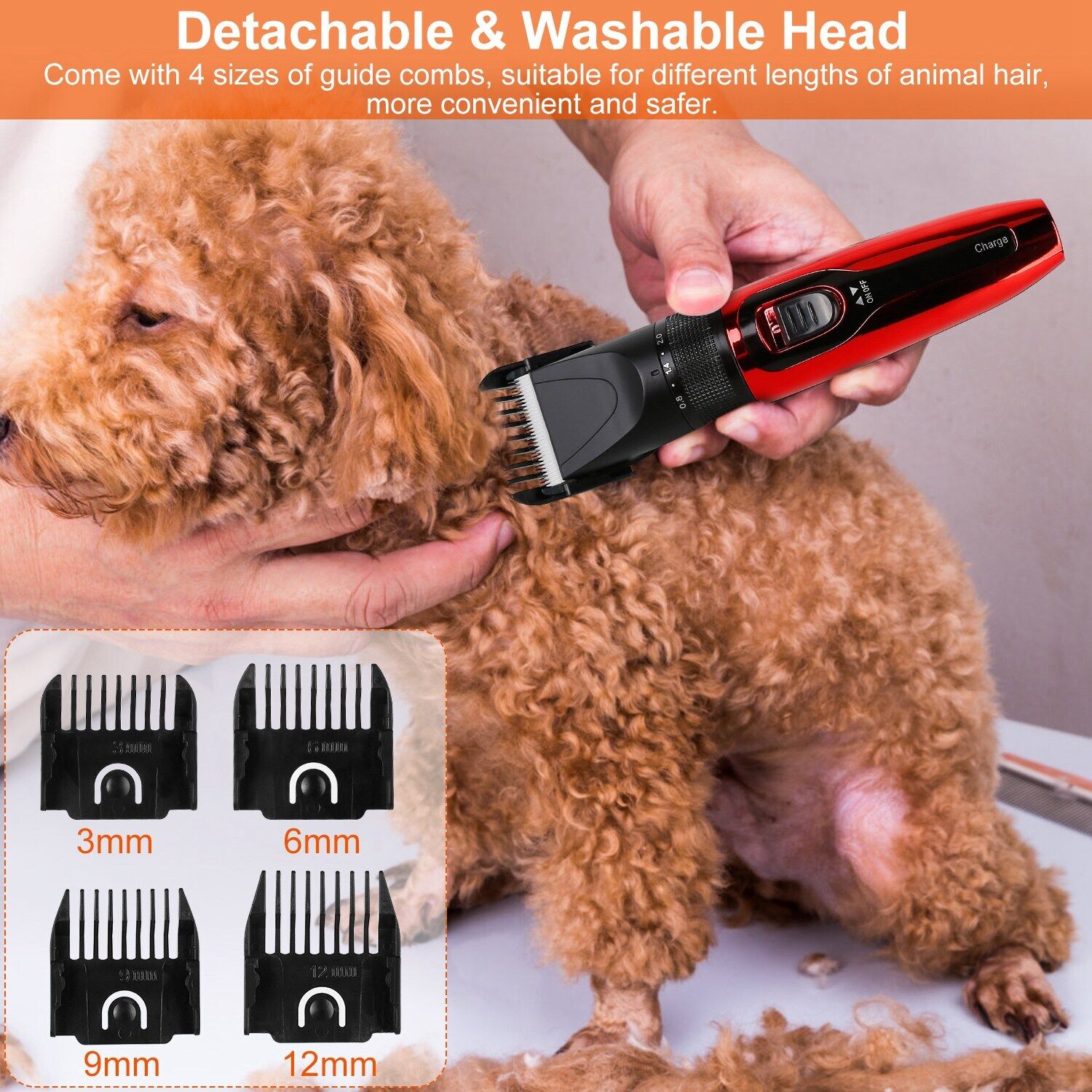 Professional Groomer Pet Grooming Kit Dog Cat Trimmer Hair Clippers Shaver Quiet