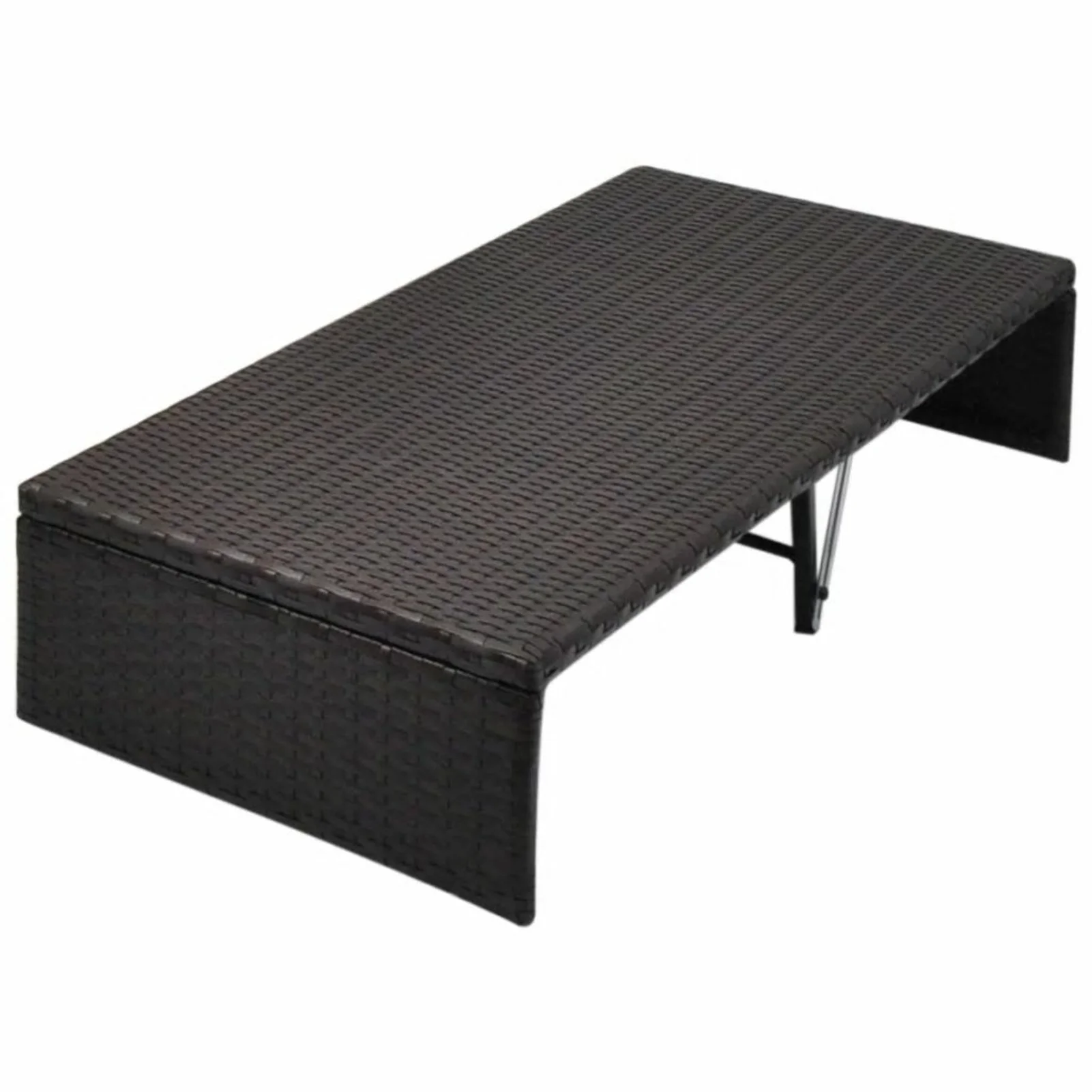 Carevas Patio Bed with Canopy Brown 74.8