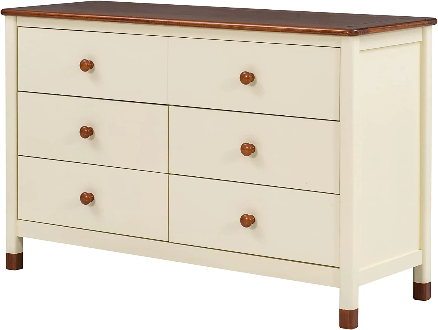 Wooden Storage Dresser with 6 Drawers,Storage Cabinet for Kids Bedroom