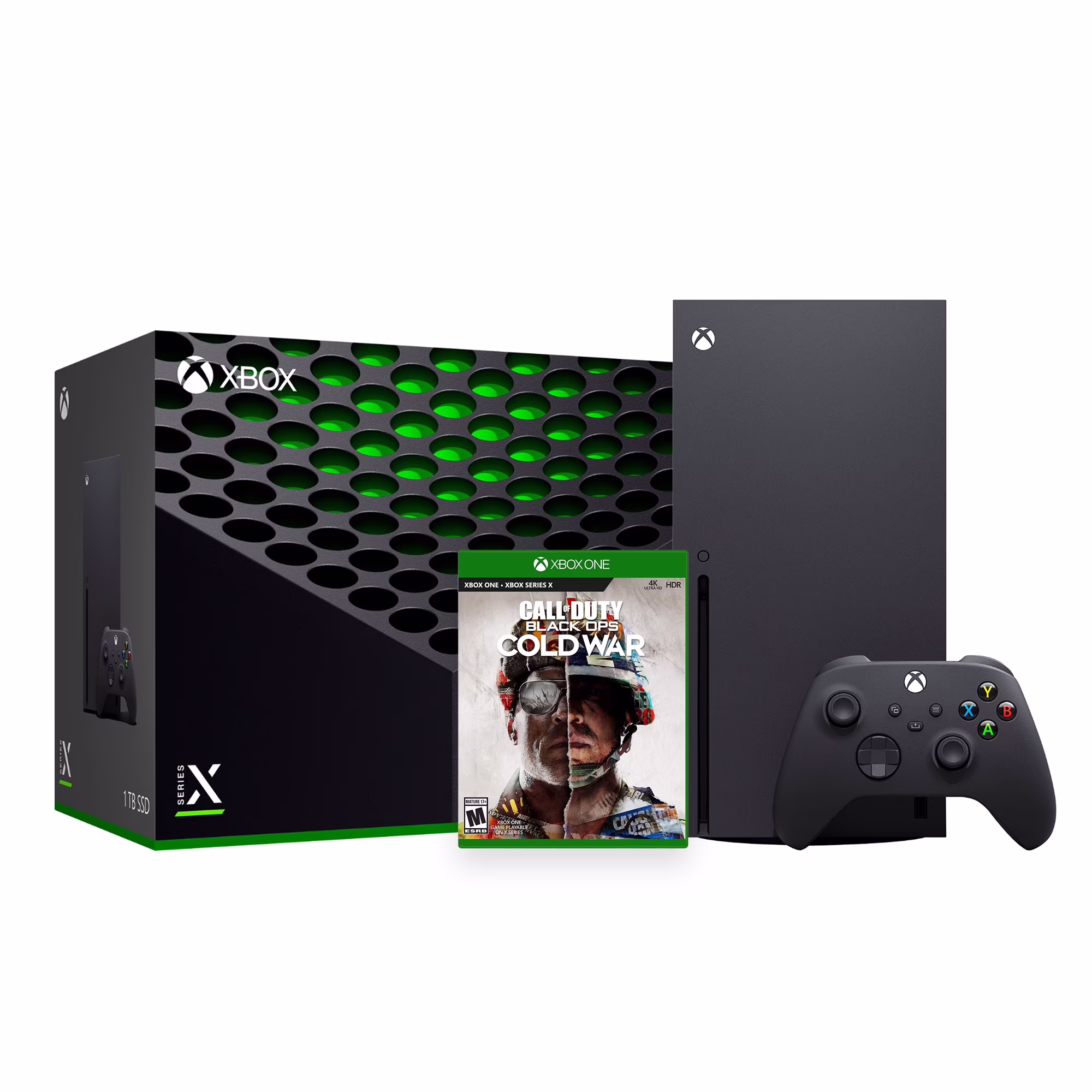 2023 Xbox Series X Bundle - 1TB SSD Black Flagship Xbox Console and Wireless Controller with Call of Duty: Black Ops Cold War
