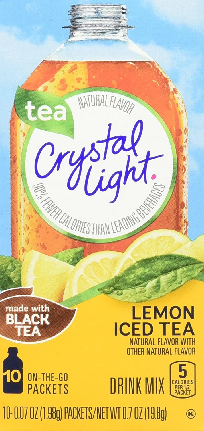 Crystal Light Lemon Iced Tea Drink Mix (10 Count of 0.07 oz Packets), 0.7 oz, Pack of 6