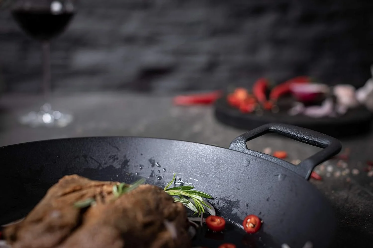 1 1 Frying Pan Iron with Side Handles 12.5