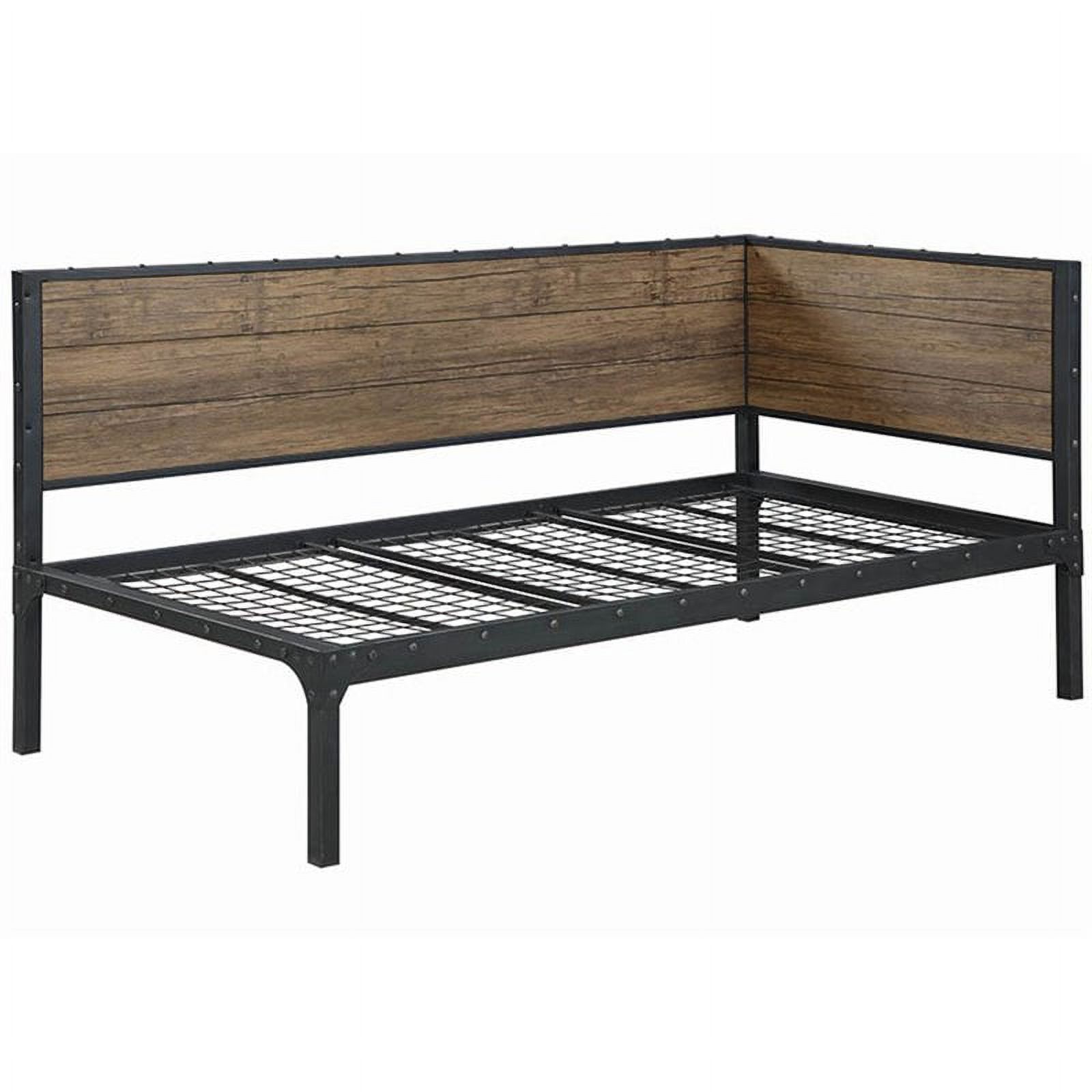 Stonecroft Furniture Bethune Twin Daybed in Weathered Chestnut and Black