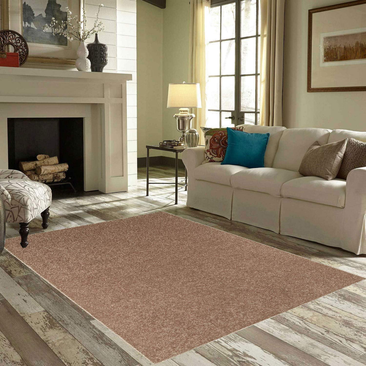 Bright House Solid Color Area Rugs Brown - 2' x 3'