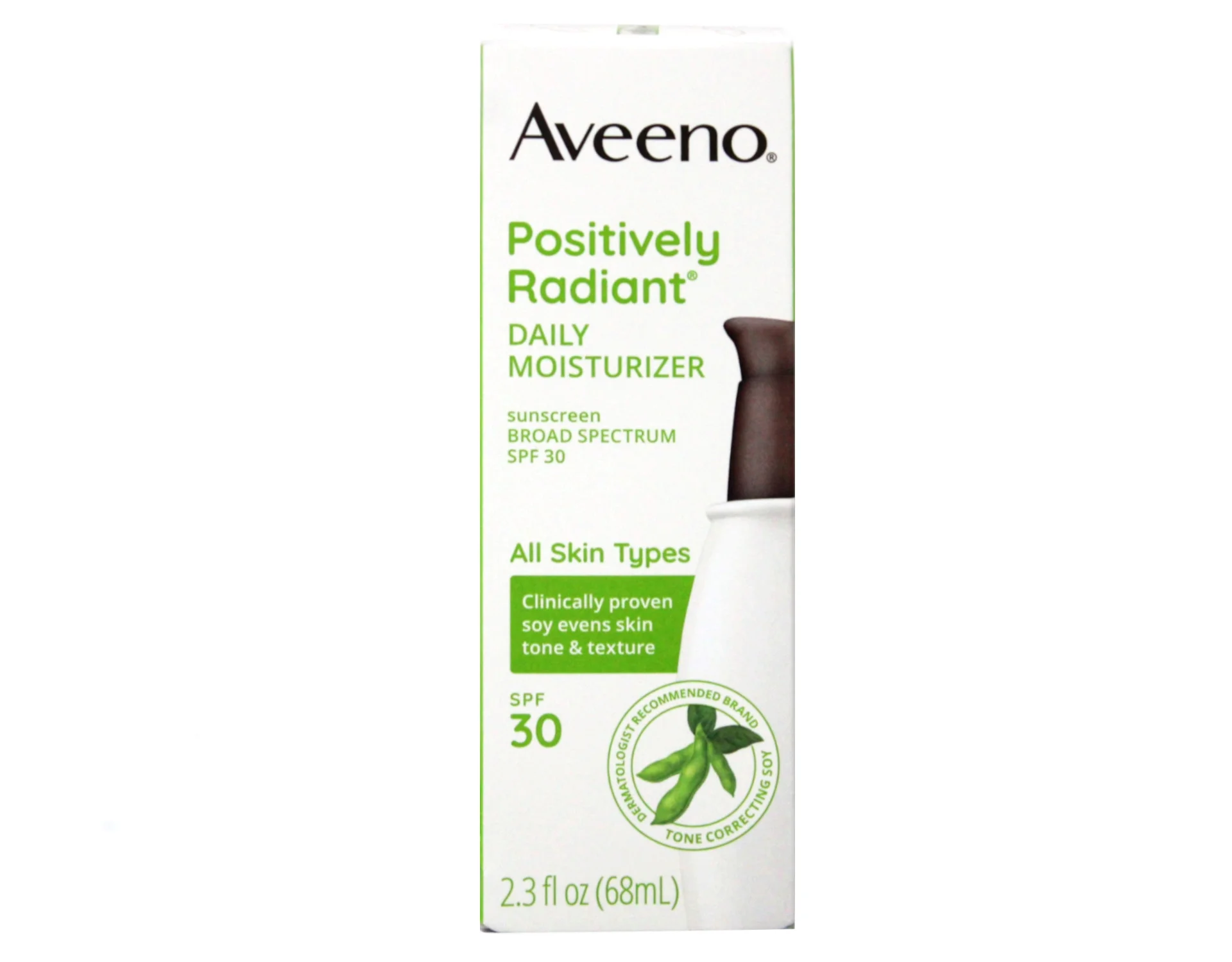 5 Pk Aveeno Positively Radiant Daily Face Moisturizer Broad Spectrum SPF 30, 2.3 Fl. Oz.