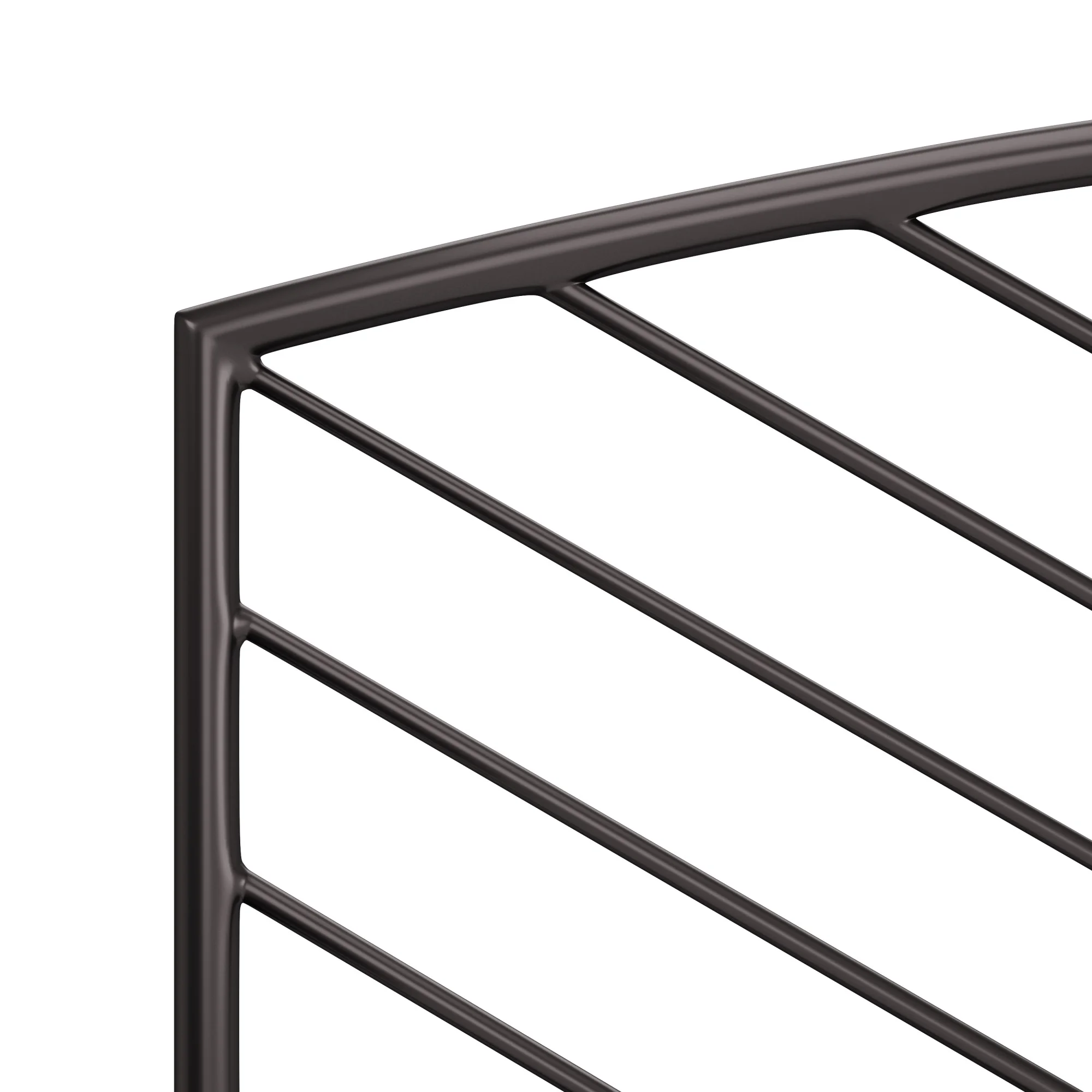 Hillsdale Furniture Essex Gray Bronze Metal King Headboard with Bed Frame