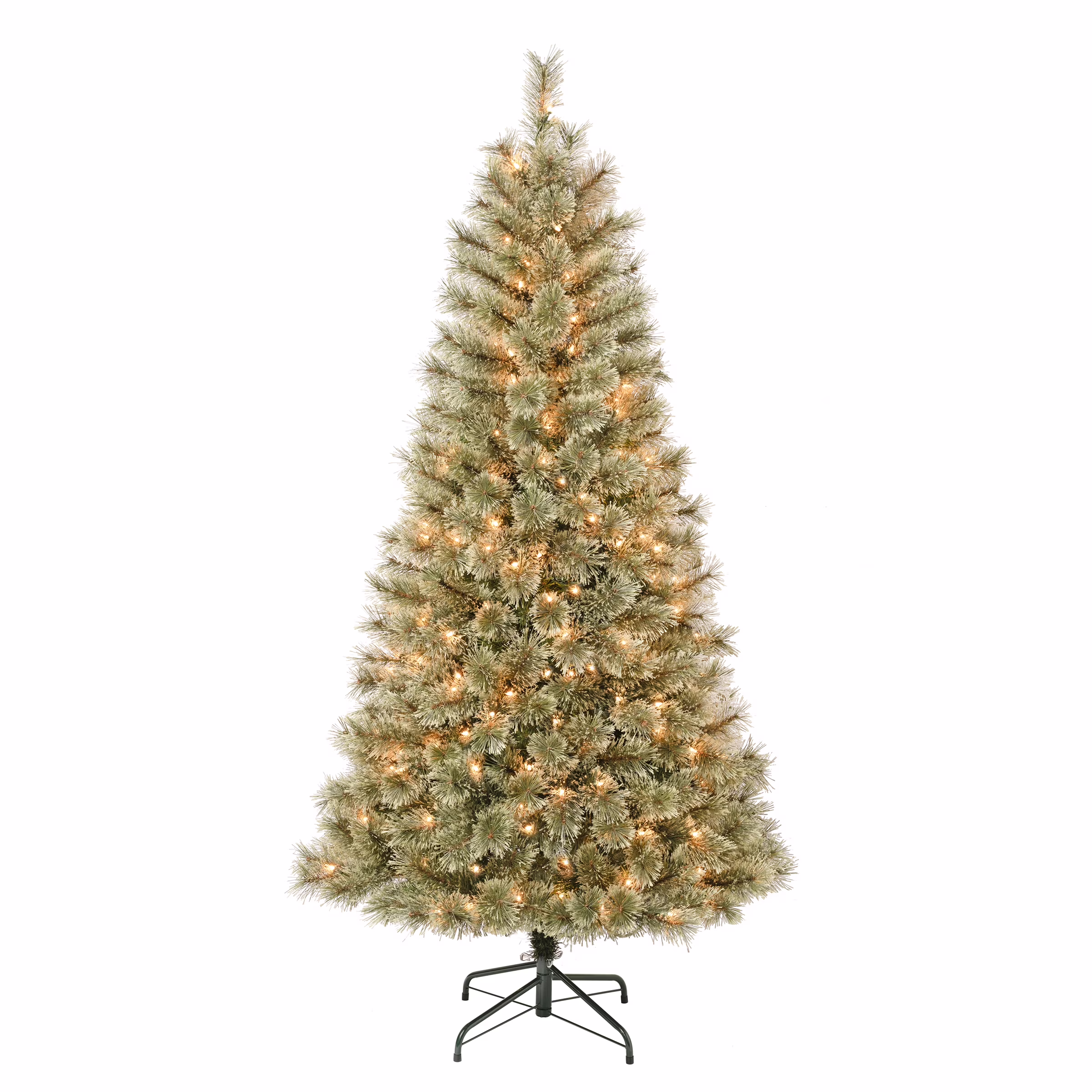 National Tree Company First Traditions Pre-Lit Arcadia Pine Cashmere Christmas Tree, Clear Incandescent Lights, Plug In, 6 ft